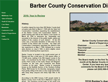 Tablet Screenshot of barbercountyconservationdistrict.com